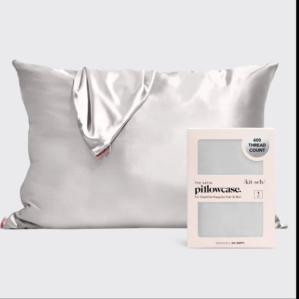 Kitsch - Satin Pillowcase in Silver